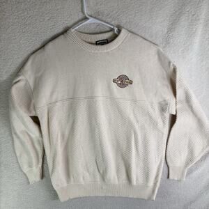 Vintage South Bend Mishawaka University Sweatshirt Mens XL Cream USA Made 90s